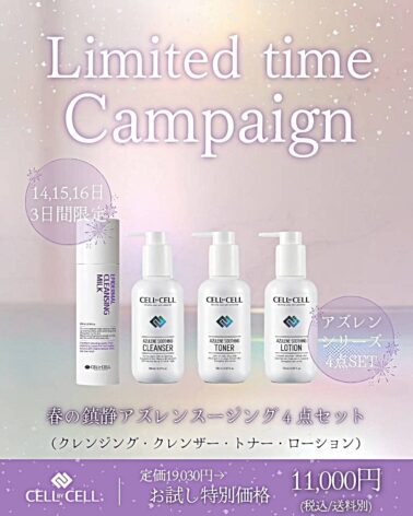 【おためしセット】セルバイセル・アズレンスージング4点セット